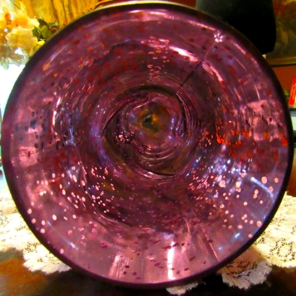 💗Sensational Vintage Art Deco Nouveau Style Tulip Pink & Silver Iridescent Vase - Picture 11 of 16